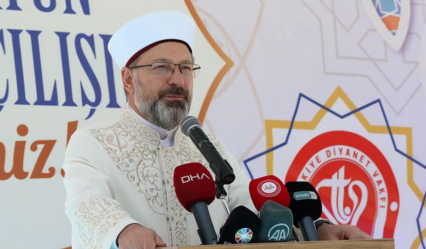 Diyanet İşleri Başkanı Erbaş, Kayseri'de Kur'an kursu binası açılış töreninde konuştu: