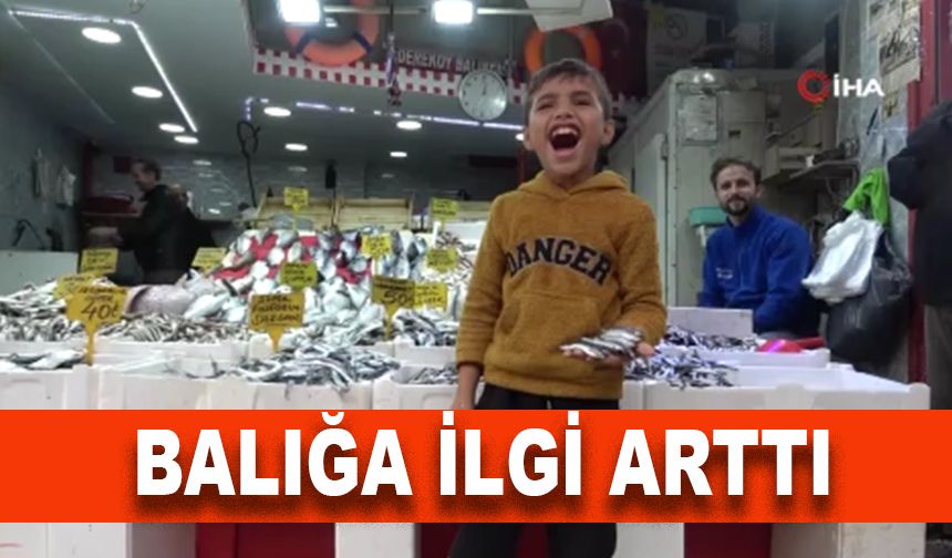 Havalar soğudu, balığa ilgi arttı