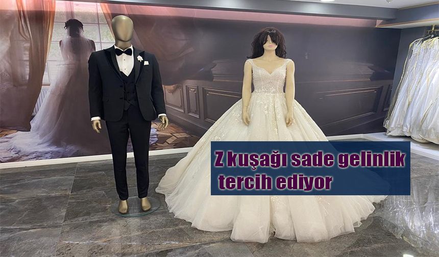 Z kuşağı sade gelinlik tercih ediyor