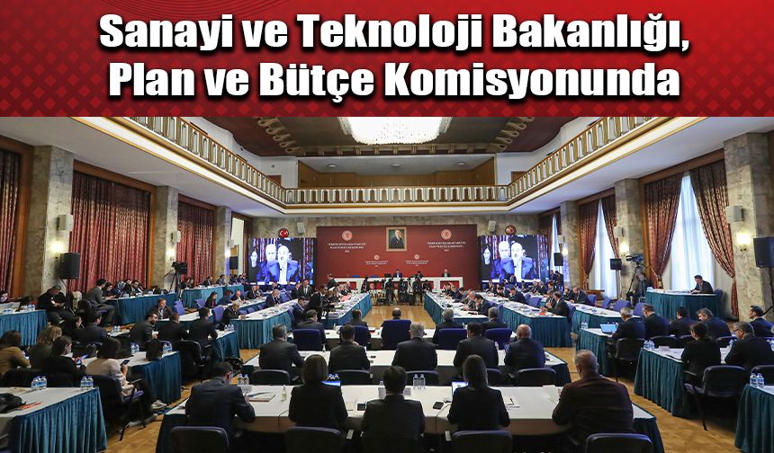 Sanayi ve Teknoloji Bakanlığı, Plan ve Bütçe Komisyonunda