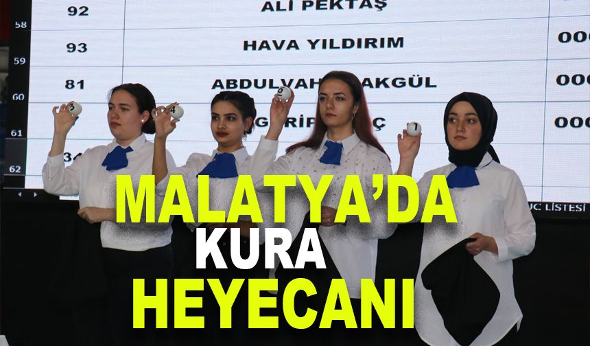 Malatya’da TOKİ kurasının heyecanı