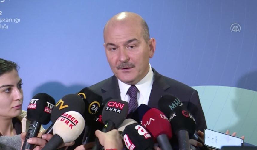 Bakan Soylu'nun basın mensuplarının sorularını yanıtlaması