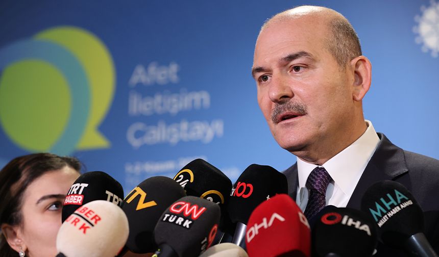 İçişleri Bakanı Soylu, "Afet İletişim Çalıştayı"nda konuştu