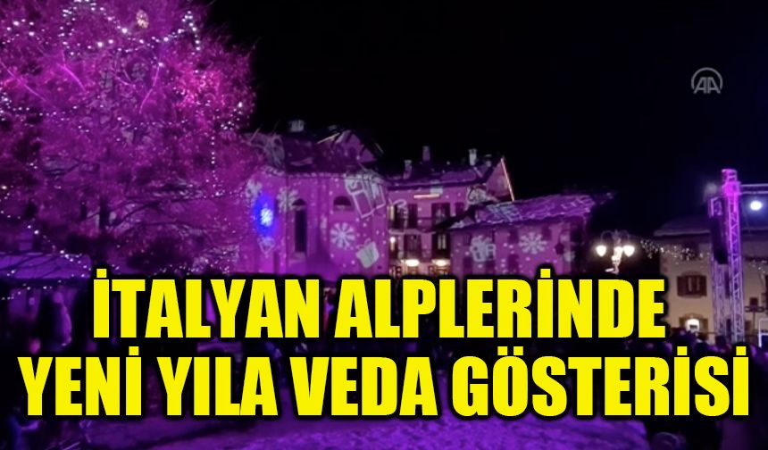 İtalyan Alplerinde yeni yıla veda gösterisi