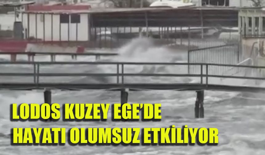 Lodos Kuzey Ege’de hayatı olumsuz etkiliyor