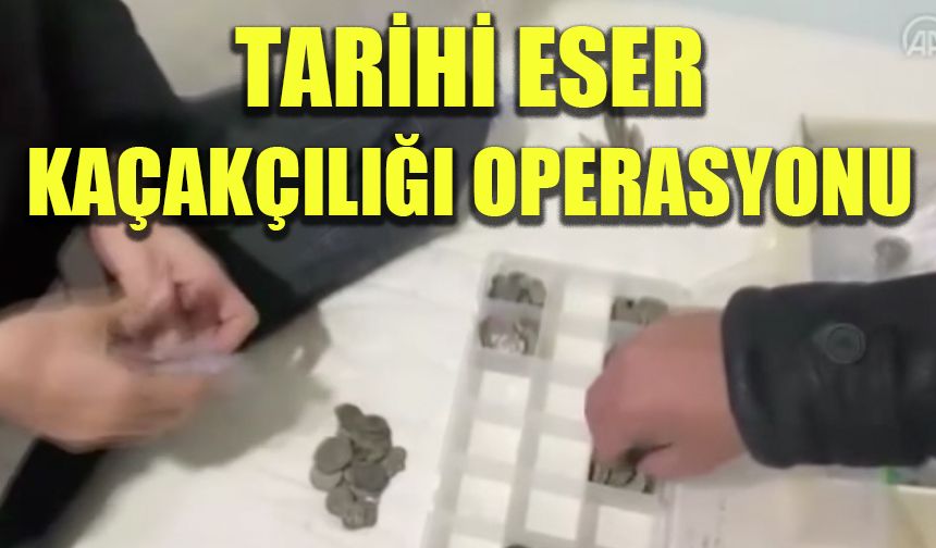 İstanbul'da tarihi eser kaçakçılığı operasyonu