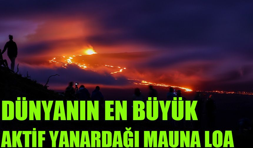 Dünyanın en büyük aktif yanardağı Mauna Loa