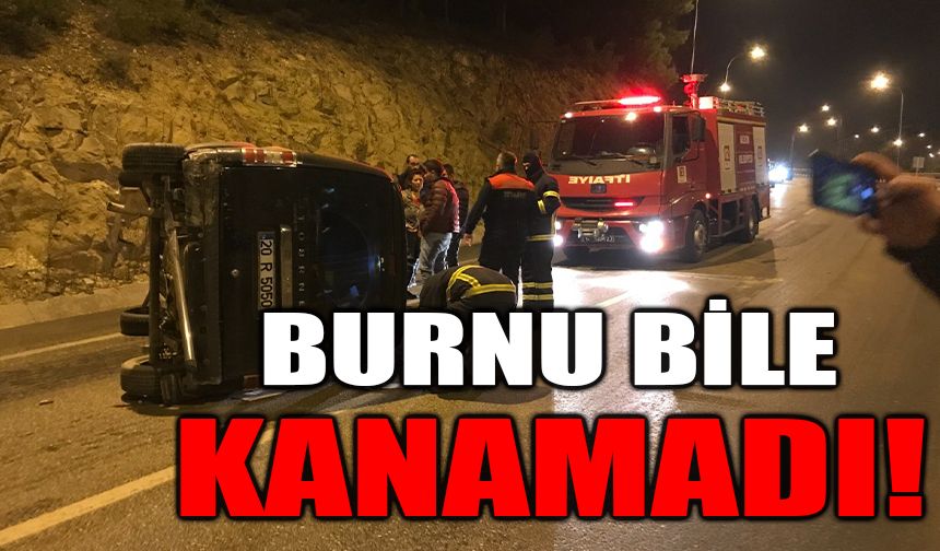 Bu araçtan burnu bile kanamadan çıktı