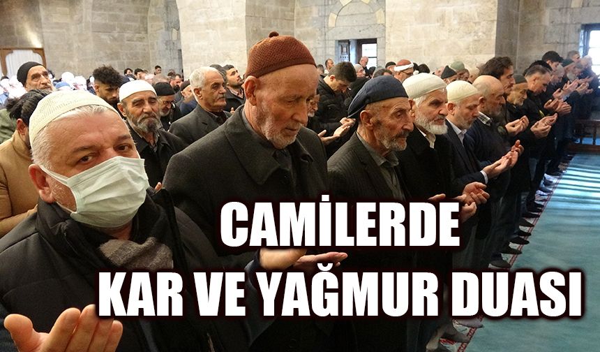 Camilerde kar ve yağmur duası