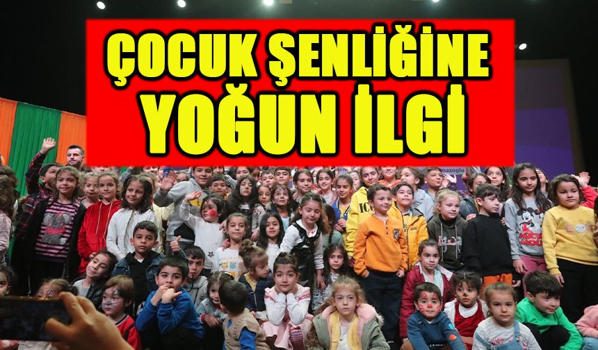 Çocuk şenliğine yoğun ilgi