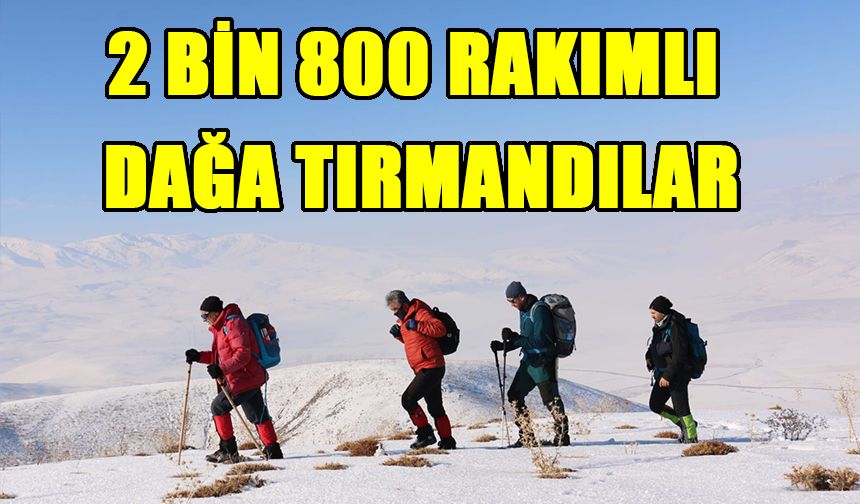 Dağcılar 2 bin 800 rakımlı Hayal Dağı'na tırmandı