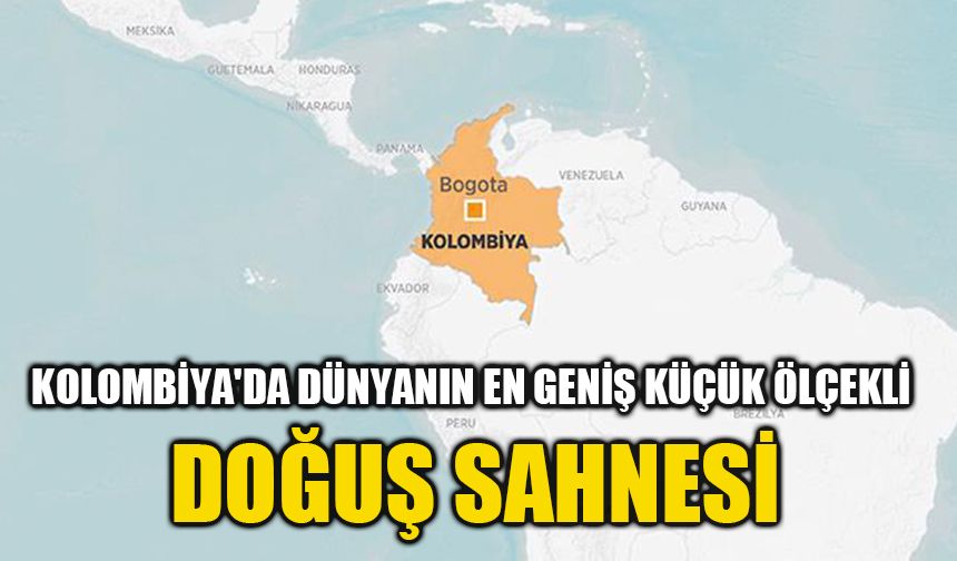 Kolombiya'da dünyanın en geniş küçük ölçekli Doğuş Sahnesi