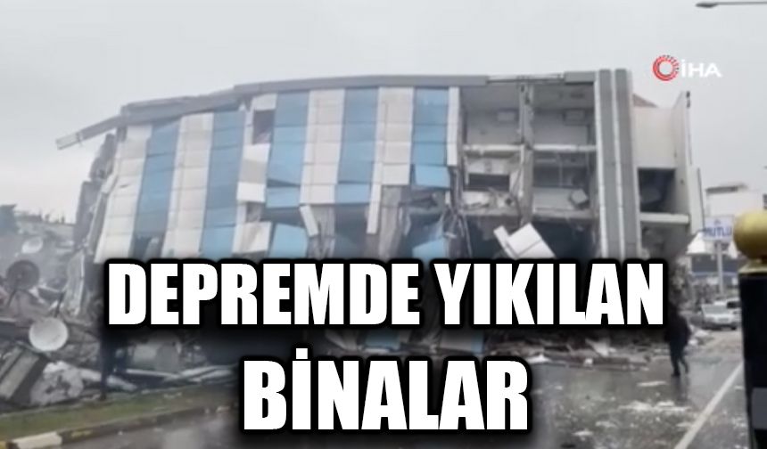 Adıyaman'da depremde yıkılan binalar gün ağarınca böyle görüntülendi