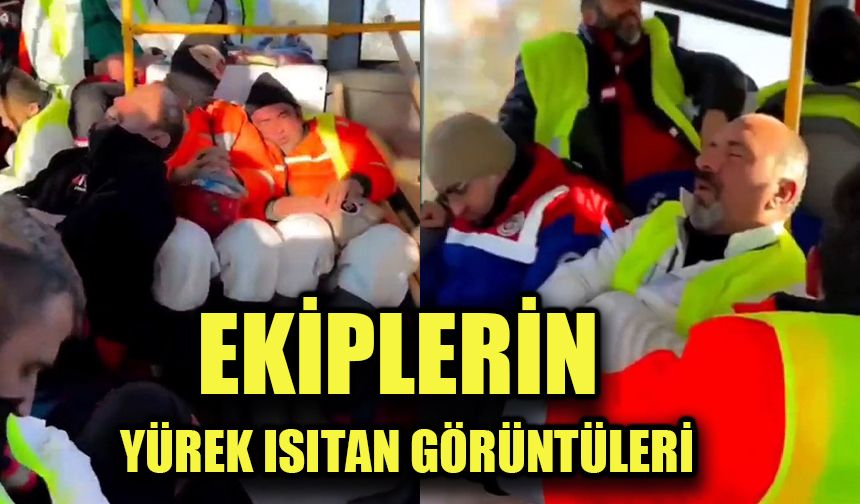 Ekiplerin yürek ısıtan görüntüleri