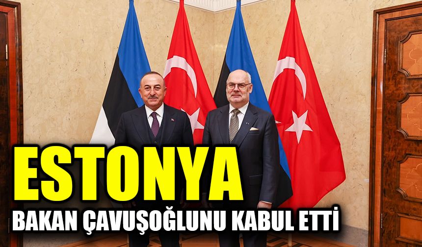 Estonya Cumhurbaşkanı Karis, Bakan Çavuşoğlu'nu kabul etti