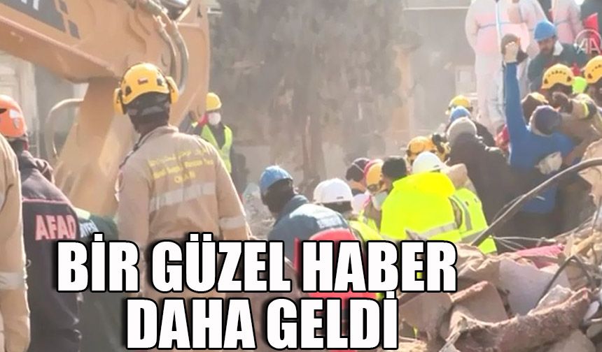 Bir güzel haber daha geldi