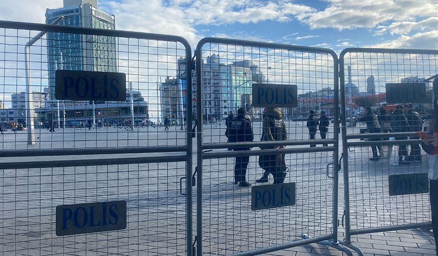 Taksim Meydanı bariyerlerle kapatıldı