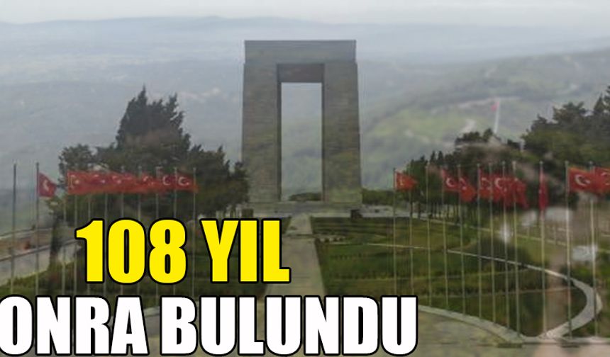 108 yıl kayıp şehitlik bulundu