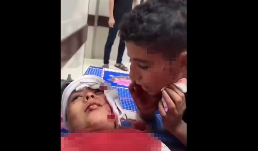 Filistinli çocuğun yaralı kardeşinin kulağına söylediği sözler yürek sızlattı