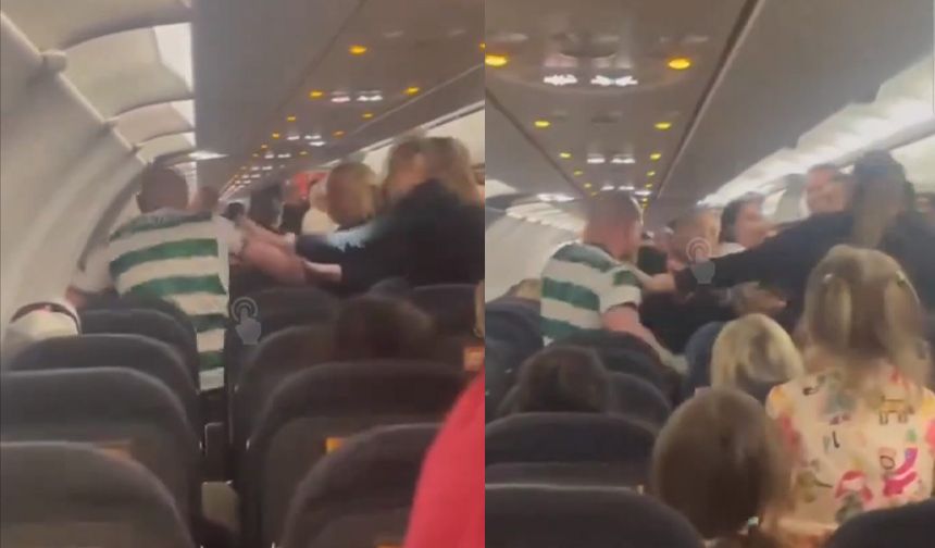 İskoç yolcu, Antalya uçağında Türk polisine saldırdı!