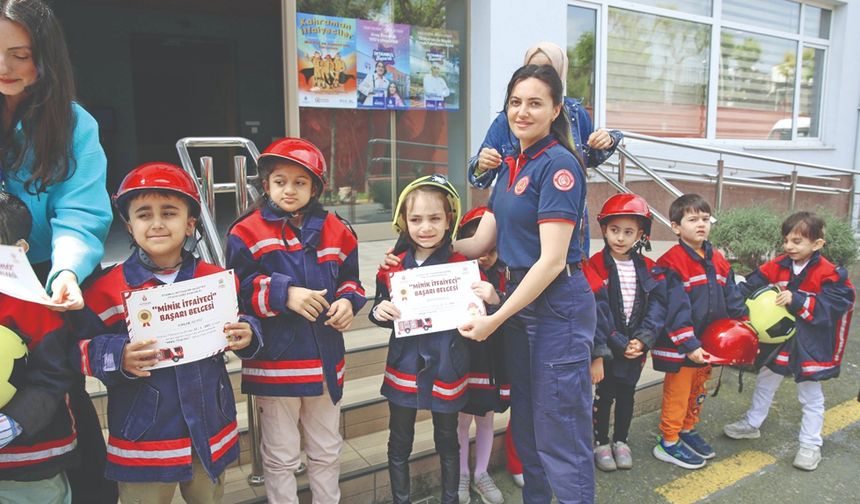 Özel gereksinimli çocuklara yangına karşı farkındalık eğitimi