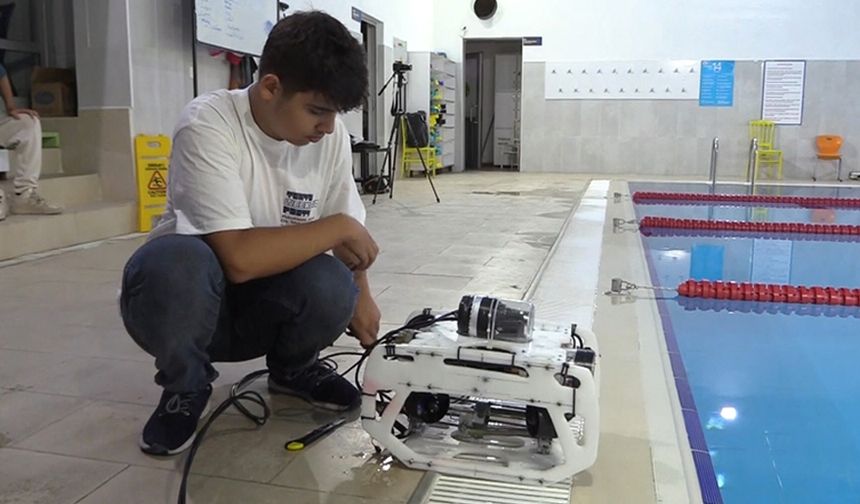 Amasya'da lise öğrencileri tasarladıkları su altı arama robotu ile TEKNOFEST'te katılacak