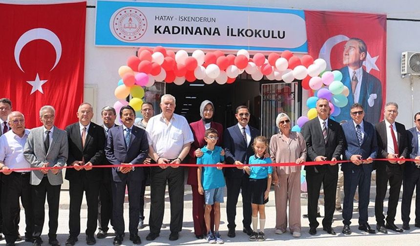 Hatay'da depremde ağır hasar alan okulun yerine yenisi yapıldı