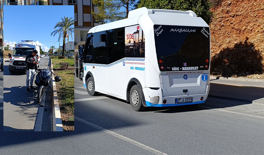 Antalya'da motosiklet kazası: Yaralılar var !