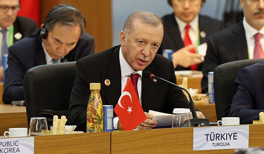 Cumhurbaşkanı Erdoğan, G20 Zirvesi'nde Gazze için seslendi