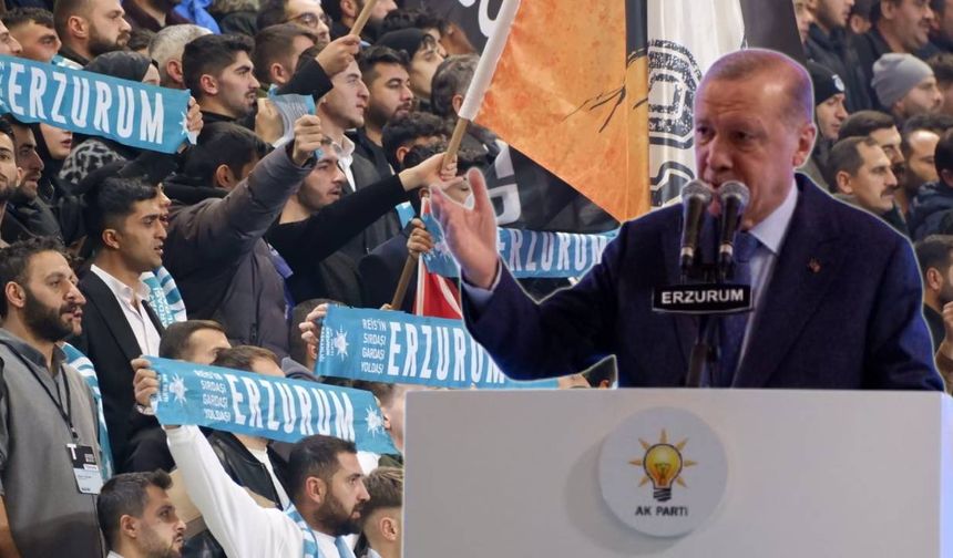 Cumhurbaşkanı Erdoğan'dan Erzurum'da Suriye mesajları: Esed bir gecede kuyruğunu kıstırıp kaçtı