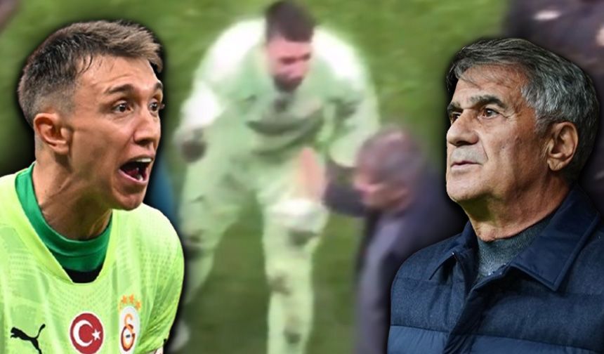 Herkes gözden kaçırmış! Derbide Muslera ile Şenol Güneş arasında ilginç an