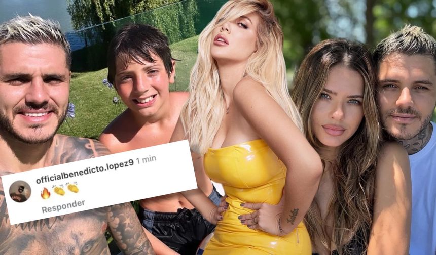 Wanda Nara'nın oğlu Icardi'nin yeni aşkına alevler gönderdi: Annesinden fırçayı yedi!