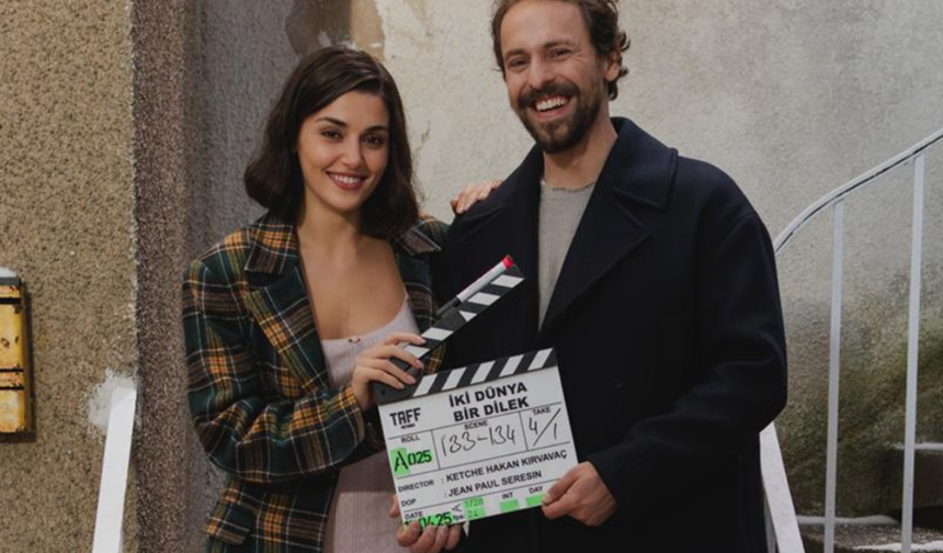 Hande Erçel ve Metin Akdülger'li 'İki Dünya Bir Dilek'ten ilk kareler geldi!