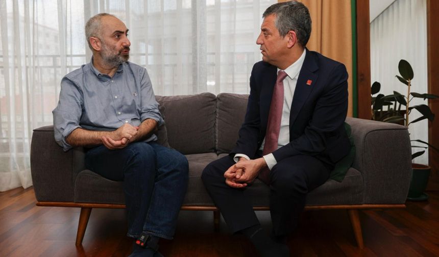 Özgür Özel'den İsmail Saymaz'a ziyaret! Dikkat çeken detay!
