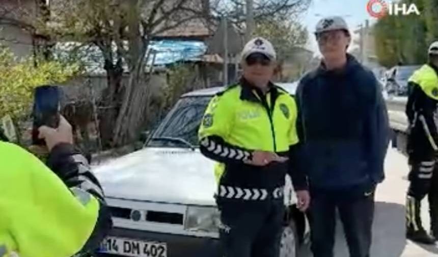 Denetime ilk kez girdi, o anı ölümsüzleştirdi