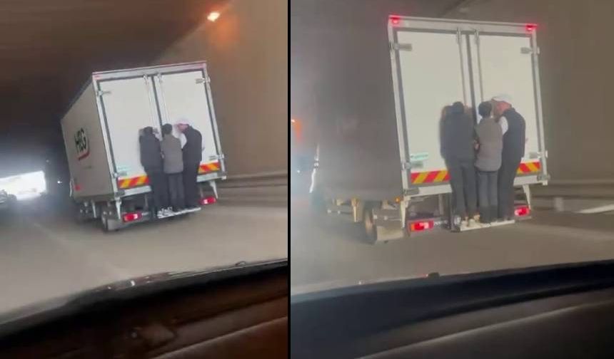 Tehlikeli yolculuk kamerada