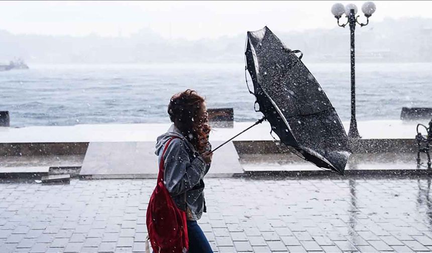 Meteoroloji'den kuvvetli sağanak ve rüzgar uyarısı