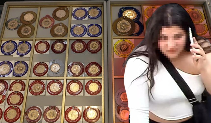 Diyarbakır’da 12 kuyumcuya sahte altın satan kadın kamerada