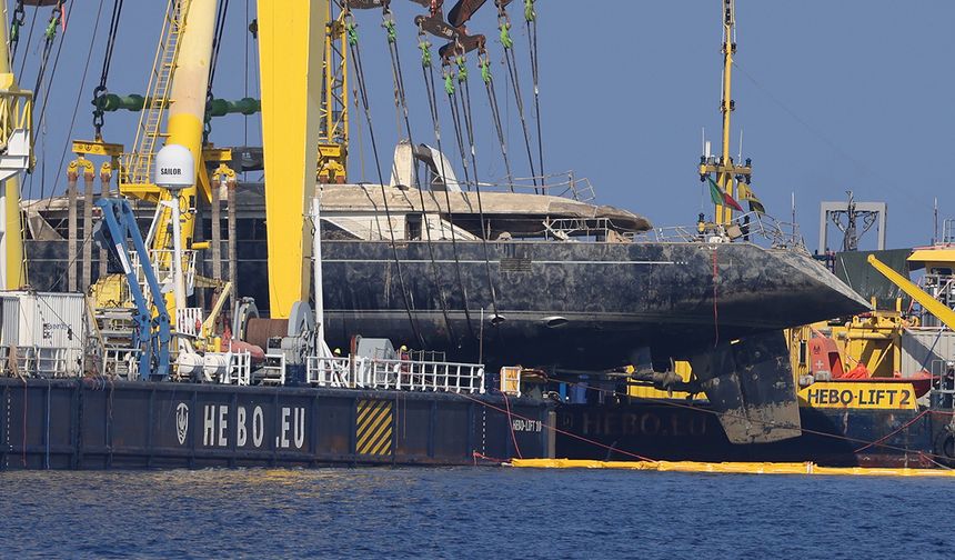Lüks yatın enkazı denizden çıkarıldı: Kazada İngiliz milyarder de ölmüştü