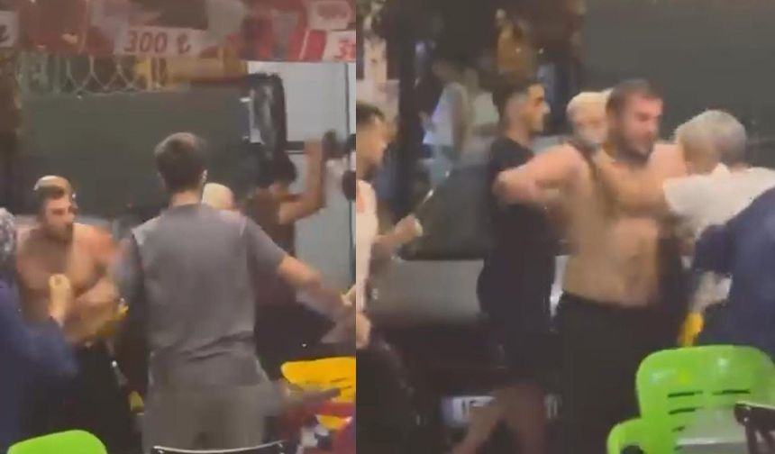 Bursa’da esnaf kavgası: Sandalyeler uçuştu