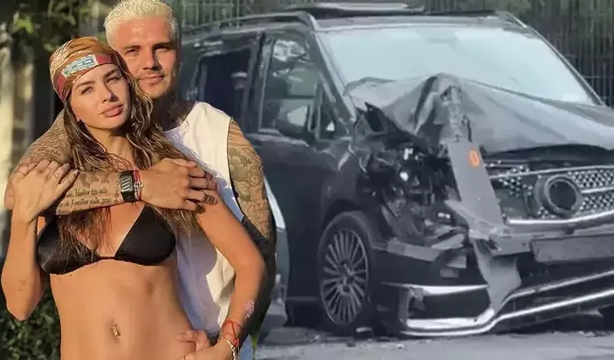 Galatasaray’ın yıldızı Icardi’nin aracı kaza yaptı! İşte ilk detaylar