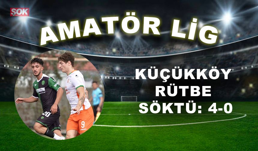 Küçükköy rütbe söktü: 4-0