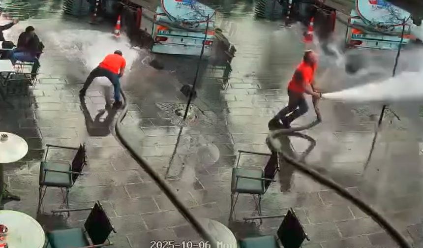 Esnaf şov yapmak isterken kaosa yol açtı
