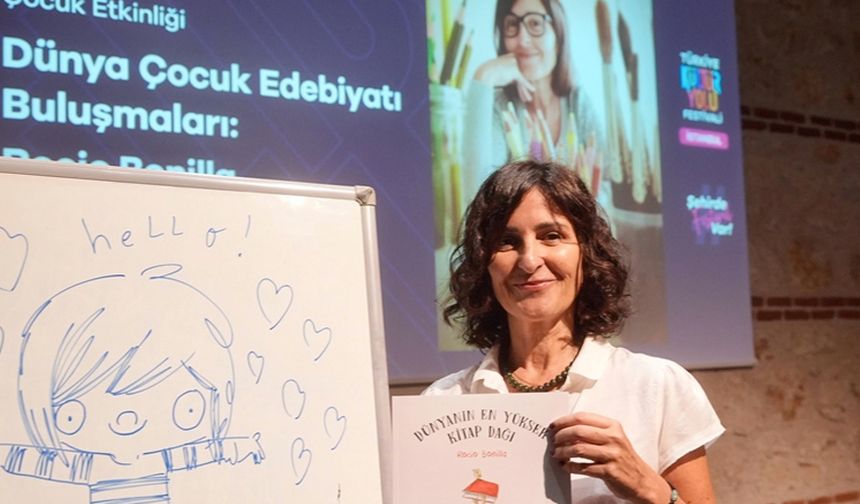 İspanyol çizer Rocio Bonilla İstanbul'da çocuk okuyucularıyla buluştu
