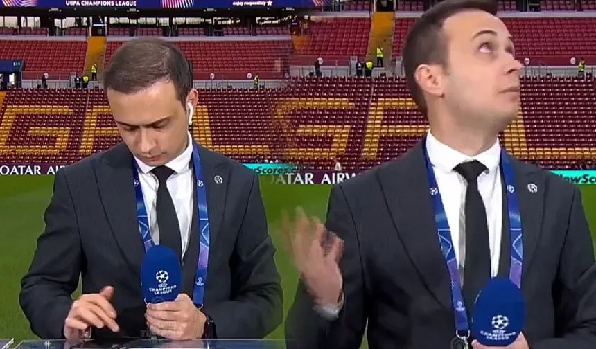 TRT Spor muhabirinin canlı yayındaki tepkisi gündem oldu