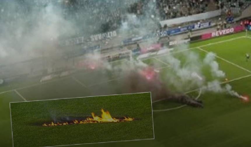 Takımları küme düşen Norrköping taraftarları stadı ateşe verdi