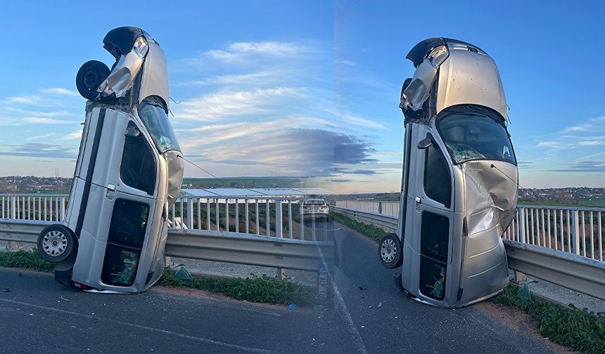 Akıllara durgunluk veren kaza! Görenler dönüp bir daha baktı