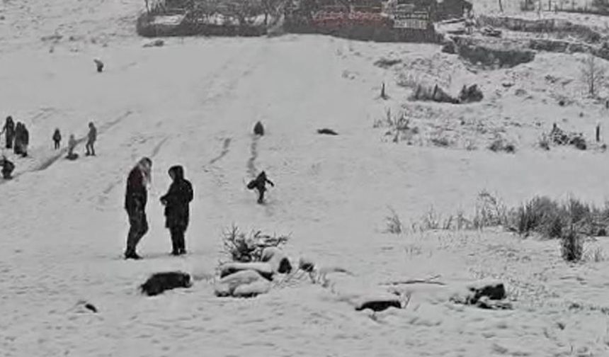 Dünyaca ünlü turizm merkezi Ayder Yaylası beyaza büründü