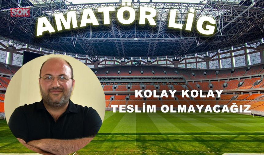 “Kolay kolay teslim olmayacağız”