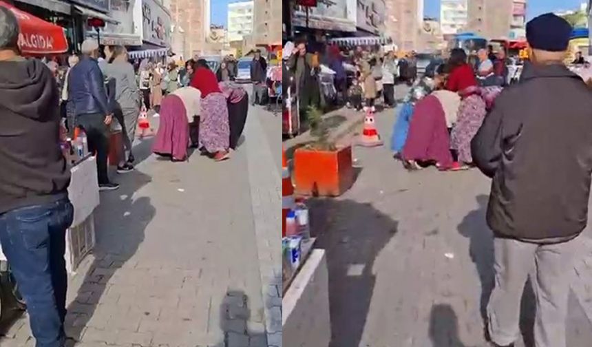 Kadınlar saç başa kavgaya tutuştu: O anlar kamerada